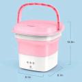 Folding Washing Machine For Clothes With Dryer Bucket Washing For Socks Underwear Mini Washing Machine With Drying Centrifuge. 