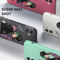 Hontinga for Infinix Hot 9 Play Case Handsome Green Hair Boy Side Design Phone Cover Liquid Silicone Full Cover Camera Shockproof Protective Case. 