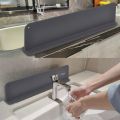 Silicone Sink Splash Guard for Kitchen Anti-Splash Water Stopper for Sink Waterproof Countertop Protector Flexible Rubber Splash Barrier for Washbasin & Bathroom. 