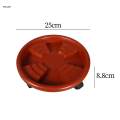 Plant Saucer Rolling Plant Stand with Wheels Planter Trolley Round Flower Pot Mover 25cm. 