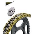 WHEEL CHAIN SPROCKET KIT COMPLETE 14T 41T CDI70 OEM QUALITY (BOX PACK) ALL 70CC MODELS. 
