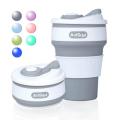 350ml Travel Mug Hot Folding Silicone Cup Portable Silicone Telescopic Drinking Collapsible Coffee Cup Multi-function Foldable Silica Mug Travel. 