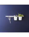 IKEA Pack of 7, 1 Rail with 4 hooks and 2 containers. 