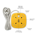 Universal Electric Power Extension Board 4 Power Socket + 2 Usb Ports Plug + 1 Type c Port For Electronics Mobile Charging With 3 yard Heavy Duty Copper Wire 2500 watts Maximum Load capacity. 