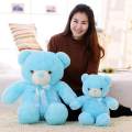 BE TOP Creative Light Up LED Teddy Bear Stuffed Animal Plush Toy Colorful Glowing Teddy Bear Gift for Kid Size:30cm. 
