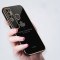 COROGI for Tecno Camon 17 Back Cover with Lanyard Luxury Plating Maple Leaf Stylish Fancy Case Soft Silicone Square Mobile Phone Cases Pouch for Girls Boys. 