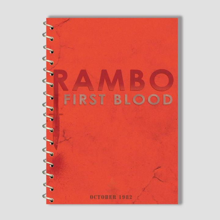 Spiral Notebook A4 or A5  -  Rambo