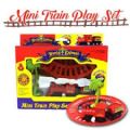 Mini Train Play Set for Kids - 1 Locomotive, 6 Track,1 Boxcar & 1 Tree. 