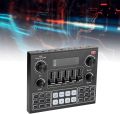 Alogy V9SJ Live Sound Card, 2 mic Supported Podcast Studio Sound Mixer Live Streaming 12 Warm Up Sound Effects Professional Audio Mixer Sound Card Voice Changer One Touch Mute USB External Sound Card for Live Broadcast Streaming Gaming Recording Singing. 