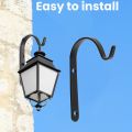 Set of 10 Hanging Basket Hooks Iron Wall Hanging Curved Up Plant Hook. 