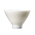 Creative Kung Fu Kung Fu Teacup Mutton Fat Jade White Porcelain Water Bowl Household Ceramic Master Cup. 