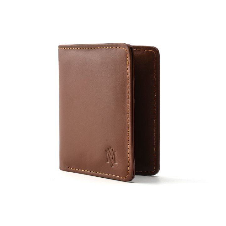 MODVESTE Handmade Dark Brown Mini Leather Wallet For Men High Quality Leather Wallets