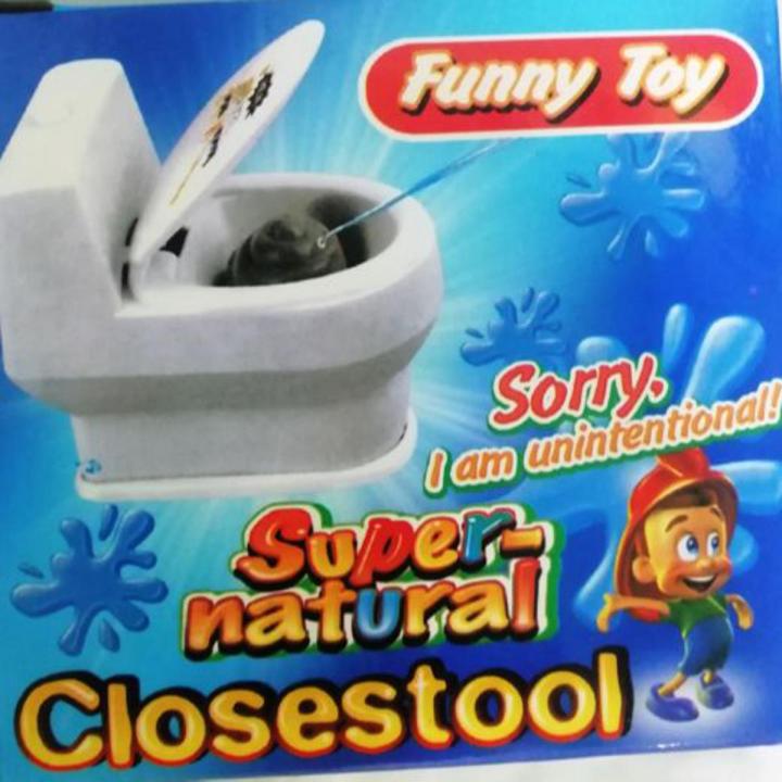 Commode Water throw Funny toy for Kids party fun