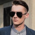 Black Aviator Sunglasses For Boys & Girls Metal Frame Sunglasses. 
