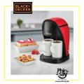 Black+Decker Coffee Machine, Twin Serve Coffee Maker, 450W, FREE 2 Ceramic Cups Included, DCM48-B5. 