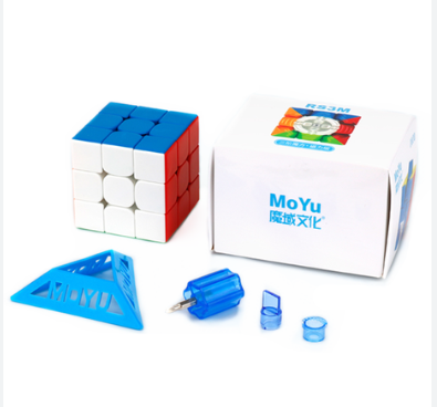 Moyu RS3M 2020 Magnetic Cube 3x3 Magic Puzzles Speed Cube Magnets Cube 3*3 Sticker less Toys For Children R3SM
