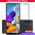 Samsung A21 Black 9D 11D 21D Full Glue Screen Protector Tempered Glass Filme High Quality Glass Protector. 