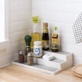 Nachuan kitchen supplies layered shelves wholesale desktop condiment storage racks cosmetics three-layer finishing racks. 