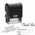 Trodat 4912 Self inking Custom Rubber Stamp Using for paper and card with blue or black. 
