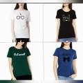 Pack Of 4 Printed T-Shirt For Girls And Women. 