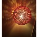 One ball string light indoor decoration yarn globe Multicolor Large Suspension lamp rattan ceiling light Round hanging. 