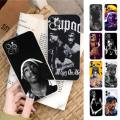 【Promise Eoonis】Rap Singer Tupac Shakur Phone Case Silicone Soft for iphone 14 13 12 11 Pro Mini XS MAX 8 7 6 Plus X XS XR Cover. 