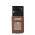 Applicable to Samsung Foldable Screen ZFold4 5G Flip Leather Case Z FLIP3 Wallet Card Holder Phone Case. 