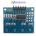TTP224 4 Key Capacitive Touch Switch 4  Way/Channel 1x4 keypad Digital Touch Sensor Module Board. 