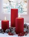 Set of 3 - Wax Pillar Candles. 