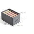 6 Grids Washable Wardrobe Clothes Organizer, Jeans Compartment Storage Box, Clothes Drawer Mesh Separation Box, Portable Foldable Closet. 