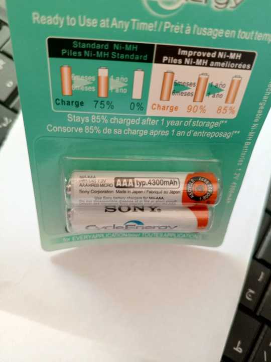 SONY AAA Rechargeable Cells Shop Promotion Sale AAA Rechargeable Battery Cell Imported Sony Cycle Energy NiMH -1.2v 4300mAh 1000 Cycles Batteries Cells