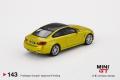 Mini GT # 143 BMW M4 Austin Yellow Metallic with safe box sealed Diecast Metal Toys Gifts for Kids 1/64 Scale. 