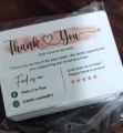 100 Pcs Custom Thank You Cards business card Full colour Single side printing Gift decoration card Personalized logo Wedding invitation. 