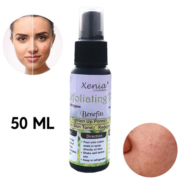 XeniaCosmetix Exfoliating Toner - Acne & Open Pores Solution - 50ml