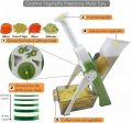 Mandoline Slicer Safe Vegetable Cutter Adjustable Vegetable Chopper Multi-purpose Food Vegetable Slicer for Kitchen All-Round Vegetable Cutter Multifunctional Manual Grater. 