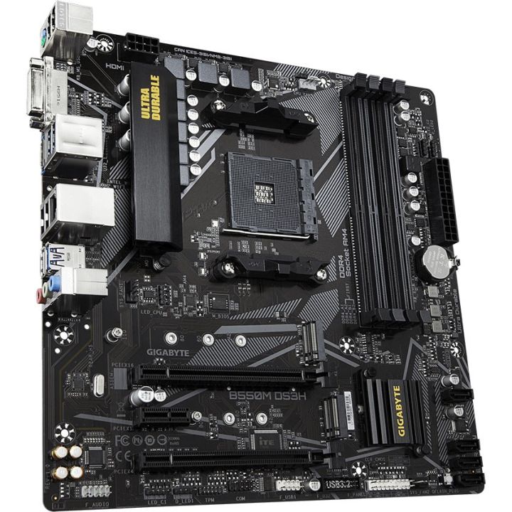 Gigabyte%20B550M%20DS3H%20Motherboard%20AMD%20Ryzen%20AM4%20Socket%20-%20Rev%201.3%20-%20Image%203