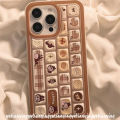 Trend Cartoon Cute Creative Labubu Doodle Cookie Labubu Case Compatible for IPhone 16 15 14 12 13 11 Pro Max 11 16 14 12 15 13 Pro 3D Keyboard Stress Relief Entertainment Soft Case. 