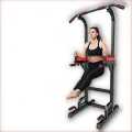 Power Tower Pull Up Bar, Adjustable Height Pull Up & Dip Station Multi-Function Home Gym Strength Training Fitness Workout Station. 