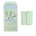 Manicure Pedicure Grooming Kit, Stainless Steel set, Nail cutter set, Nails Care, Clipper, Nails tool Set, Professional Spa kit, Nipper, 16pcs set. 