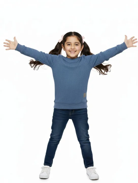 Cozy%20Blue%20Ribbed%20Knit%20Sweater%20Soft%20ribbed%20fabric%20sweater%20for%20baby%20girls%20fashion%20clothing%20-%20Image%202