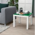 IKEA LACK Side Table- white Green 55x55 cm. 