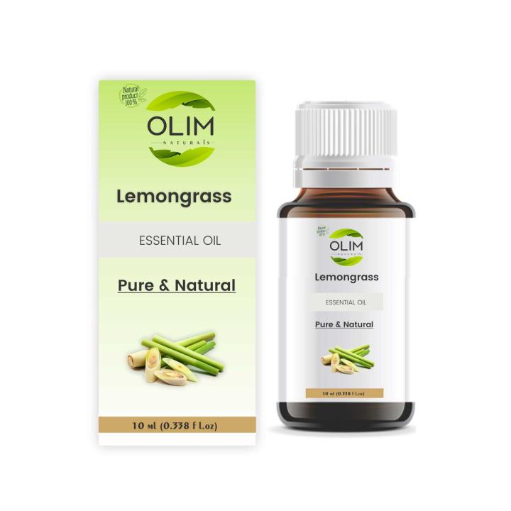 Olim Naturals - Lemon Grass Essential Oil Pure Edible Lemongrass Cooking Skin Care Massage Aromatherapy- Hair