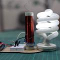 DIY Tesla Coil Kit, Mini Tesla Tower. WIRELESS TRANSMISSION. 