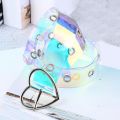 Fashion Transparent Women Belt Holographic Waistband Clear Waist Belt Metal Pin Buckle Laser Waist Belts for Women Belt. 