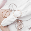 6Pcs Scarf Ring Clip T Shirt Tie Clips for Women Metal Tshirt Waist Tightener Clip Buckle Clothing Ring Clip Replacement Parts. 