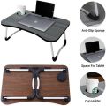 Multipurpose Foldable Laptop Table With Cup Holder, Study Table, Bed Table, Breakfast Table, Foldable And Portable. 