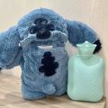 Anime Kawaii Turo Lilo Stitch Plush Hot Water Bottle Winter Women'S Home Water Filling Hand Warmer Monster Toys Gift. 