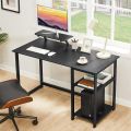 Desk with Reversible Storage Shelves,Gaming Desk for Small Spaces Home Office Writing Desk Study Table. 