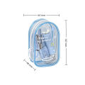 7pcs/set New Mini Efficiency Tool Set Highlighter Hole Punch Stapler Set Portable Blind Box Organizer Bag Student Stationery. 