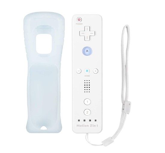 DKD remote for nintendo wii 2 in 1 motion plus controller with silicone ...